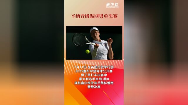 温网轻取年终总决赛，辛纳刷新纪录